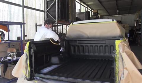 How to apply U-POL Raptor Truck Bed liner?